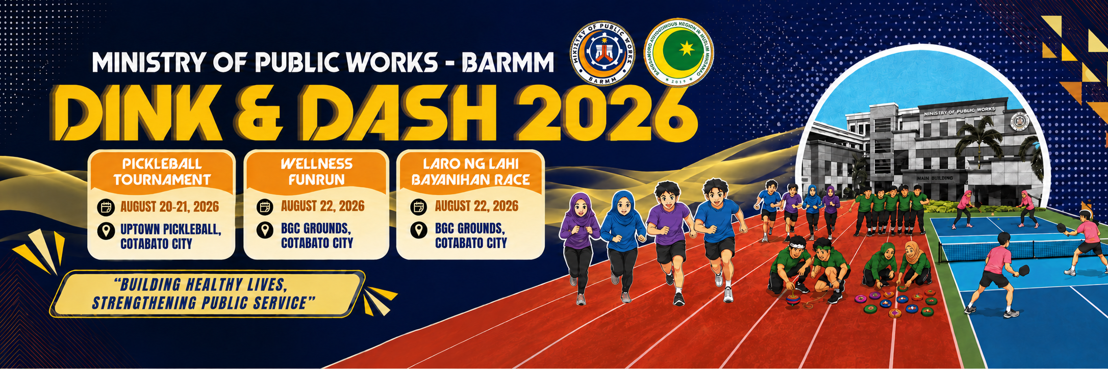 MPW Dink and Dash 2026 event banner